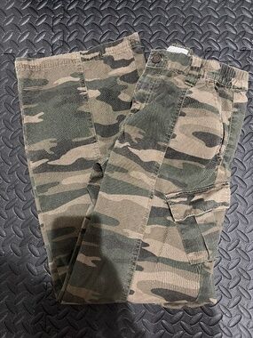 Wide leg utility Camo Pants
